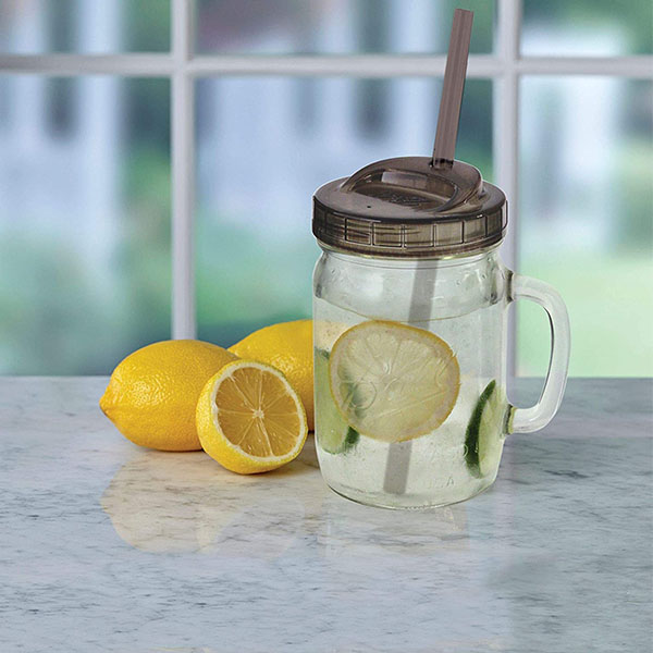 Ball 8-Piece Sip & Straw Lids Set for Wide Mouth Mason Jars